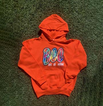 Youth and Womens Orange BCC Hoodie